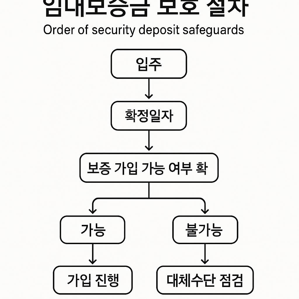 전입신고 확정일자 보증보험 순서 흐름도