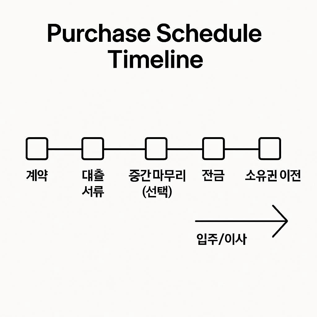 실거주 매수 계약부터 잔금 입주까지 타임라인